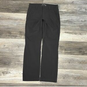 Eddie Bauer Gray Mens 32x31 Lightweight Nylon Stretch Hiking Travel Chino Pants